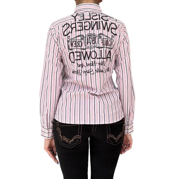 Sisley varsity preppy button down shirt - Picture 2 of 2